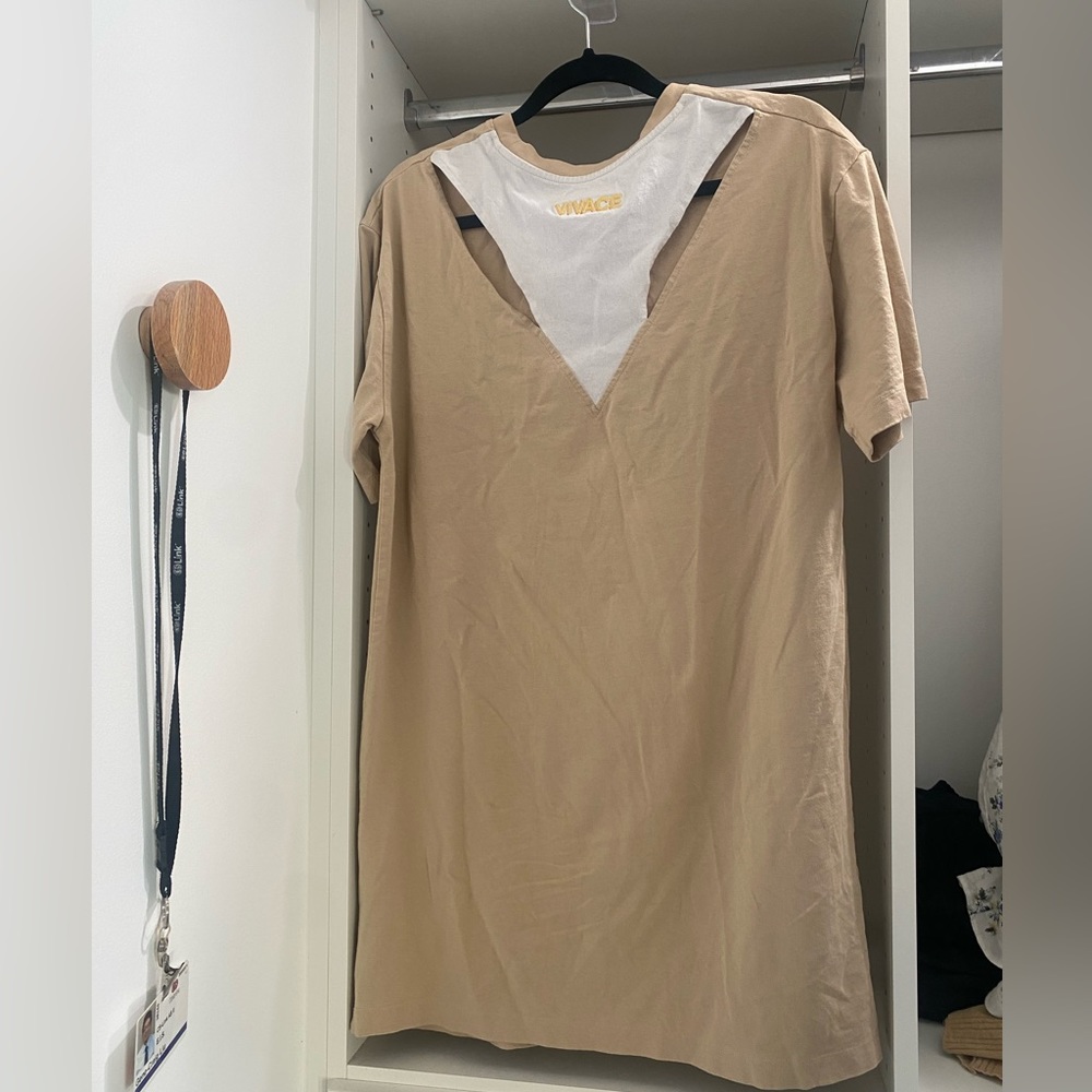 Shirt Dress with cutout at back